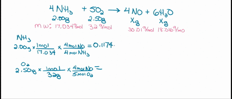 one-of-the-steps-in-the-commercial-process-for-convertingammonia-to-nitric-acid-is-the-conversion-of-nh3-to-no4-nh3g-5-o2g-4-nog-6-h2ogin-a-certain-experiment-200-g-of-nh3-reacts-with-250-g-44876