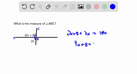 what-is-the-measure-of-zabc-2x-8-2x-78884