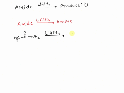 what-is-the-product-of-the-reduction-of-an-amide-with-liaih-carboxylic-acid-an-alcohol-an-ester-an-amine-many-of-the-reactions-that-we-have-seen-are-equilibrium-reactions-what-can-be-used-to-39643