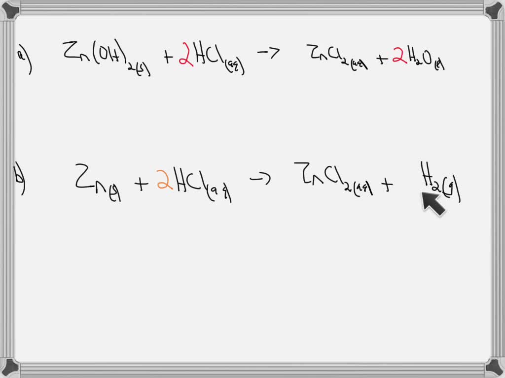 Solved: Describe How To Prepare Zinc Chloride By (a) An Acid- Base 