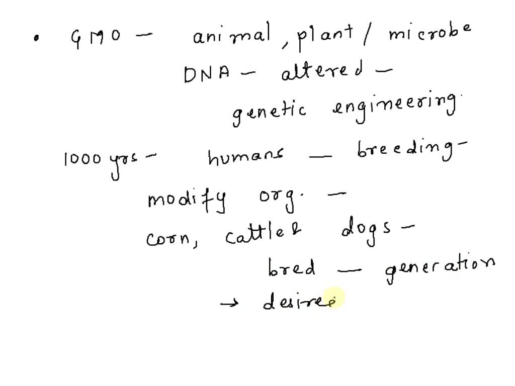 SOLVED: Which statements give examples of uses for genetically-modified ...