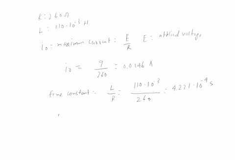 11-problem-5-afesistor-and-inductor-are-connected-to-a-0-battery-by-switch-as-shown-the-moment-the-switch-is-closed-current-flows-through-the-circuit-the-resistor-has-resistance-of-r-260-q-a-65905
