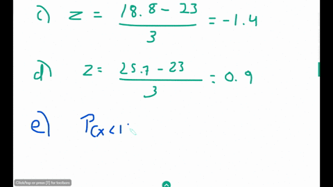 a-random-sample-of-n-49-observations-is-drawn-from-a-population-with-a-mean-equal-to-23-and-a-standard-deviation-equal-to-21-complete-parts-a-through-g-below-a-give-the-mean-and-standard-dev-41052