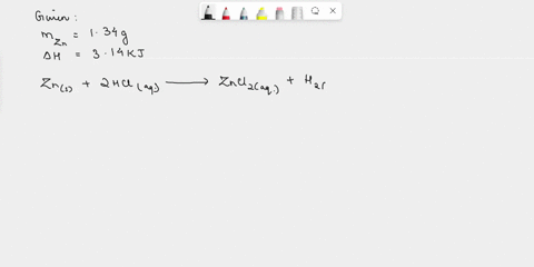 when-134-g-zns-react-with-an-excess-of-hci-314-kj-of-heat-are-produced-determine-the-enthalpy-change-per-mole-of-zinc-reacting-for-the-reaction-zns-2hciaq-zncl2aq-h2g-81896