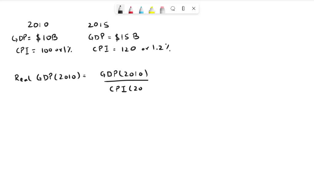 Solved Suppose Nominal Gdp In Was Billion And Billion In