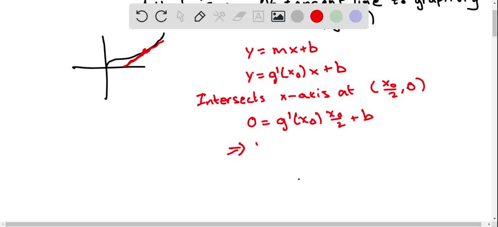 SOLVED: A function y = g(x) is described below by some geometric ...