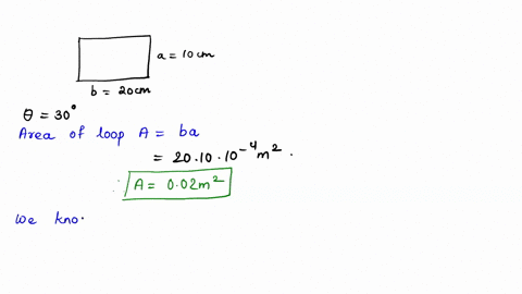 please-answer-this-2-problem-with-solution-and-explanation-magnetism-1-a-rectangular-loop-10cm-wide-and-20cm-long-makes-an-angle-of-30-with-respect-to-the-magnetic-flux-if-the-flux-density-i-45642