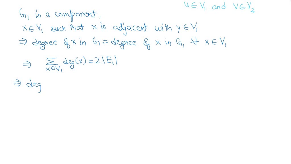 SOLVED: Let G = (V,E) be a graph with two vertices and v of odd degree ...