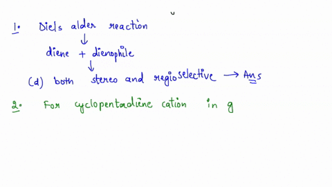 diels-alder-reaction-is-stereospecific-but-regioselective-regiospecific-and-stereoselective-it-is-both-stereo-regio-specific-d-it-is-both-stereo-regioselective-e-nia-consider-cyelopentadiene-13596