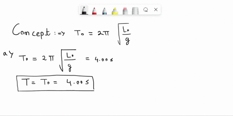 a-mass-on-a-string-of-unknown-length-oscillates-as-a-pendulum-with-a-period-of-400-s-what-is-the-per-98241