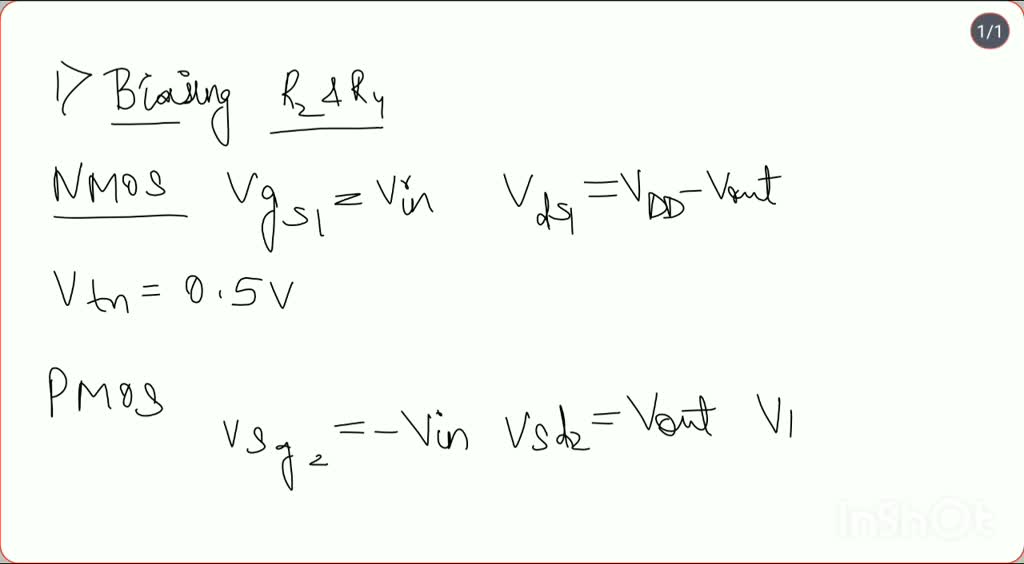 SOLVED In the differential amplifier shown, if the MOSFET transistors