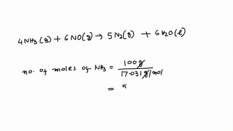 how-many-grams-of-n2-are-produced-from-100-g-of-nh3-in-the-following-reaction-4nh3g-6nog-a-5n2g-6h2ol-55191