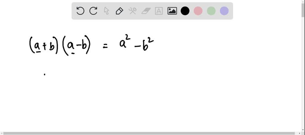 Solved What Is The Sum And Difference Pattern For The Product Of Two Binomials 8185