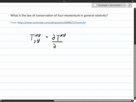 what-is-the-law-of-conservation-of-four-momentum-in-general-relativity