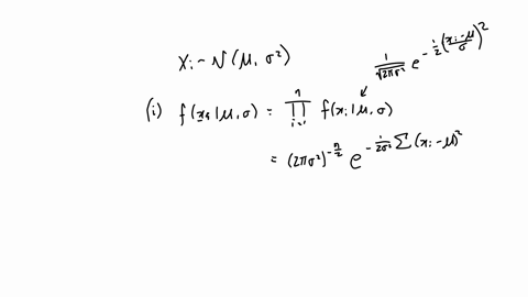question-three-20marks-a-let-x_1-x_2-ldots-x_n-be-a-random-sample-from-a-normal-distribution-with-mean-mu-and-variance-sigma2-i-find-likelihood-function-ii-find-maximum-likelihood-estimator-of-mu-iii