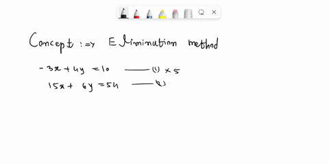 solve-the-system-of-equations-by-the-elimination-method-3x4y-10-15x6y-54-select-the-correct-choice-below-and-fill-in-any-answer-boxes-in-your-choice-the-solution-of-the-syster-is-simplify-yo-51794