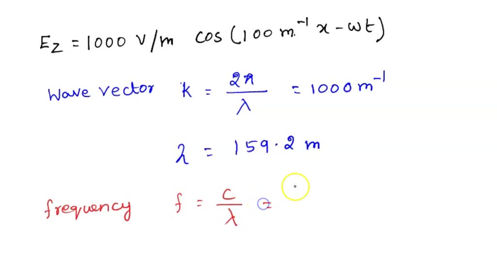 SOLVED: A plane electromagnetic wave travels in vacuum, along the Y ...