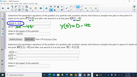 determine-the-parametric-equations-of-the-position-of-a-particle-with-constant-velocity-that-follows-a-straight-line-path-on-the-plane-if-it-starts-at-the-po-p50-and-after-one-second-it-is-a-41607