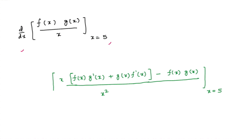 use-the-table-to-the-right-to-find-the-given-derivative-ddxfxgxxlx5-x-1-2-3-4-5-fx-5-1-2-4-3-fx-4-5-1-3-2-gx-5-4-2-3-1-gx-2-3-4-1-5-ddxfxgxx-x5nothing-simplify-your-answer-94616