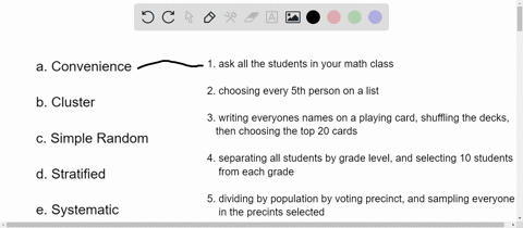 match-the-name-of-the-sampling-method-descriptions-given-_-situations-ask-all-the-students-in-your-math-class-choosing-every-sth-person-on-a-list-writing-everyones-name-on-a-playing-card-shu-51228