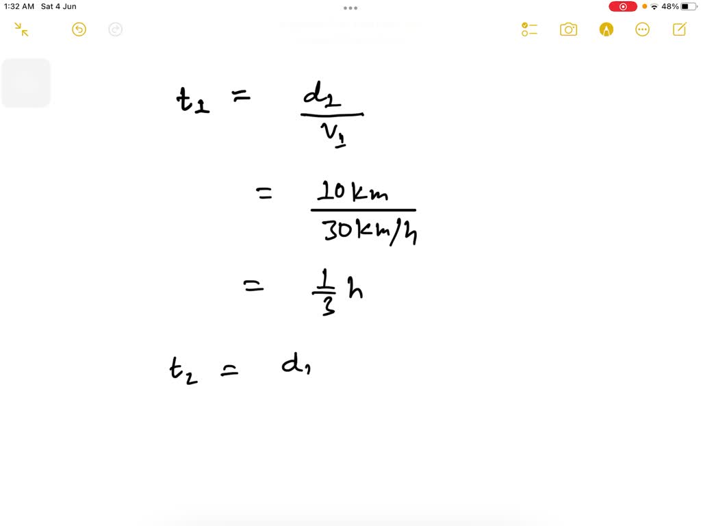 SOLVED: A body travels a distance of 10 km with a constant speed of 30 ...