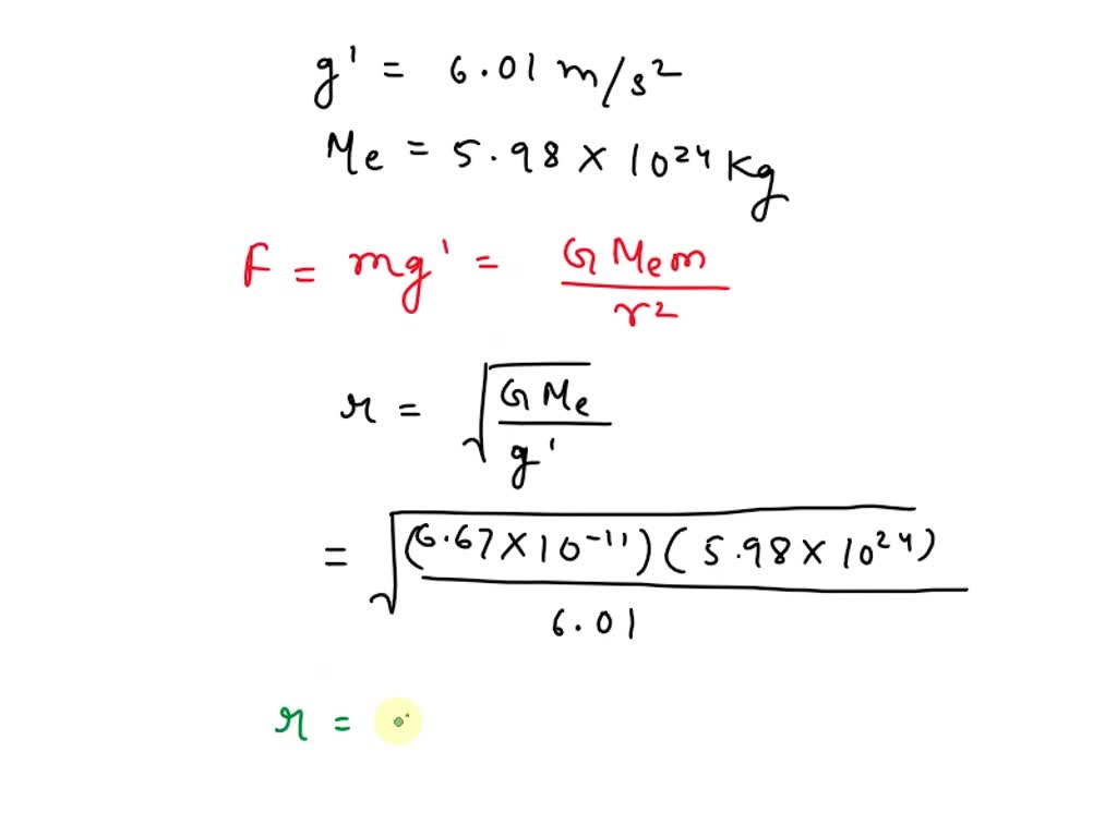 SOLVED An artificial satellite circles the Earth in a circular orbit