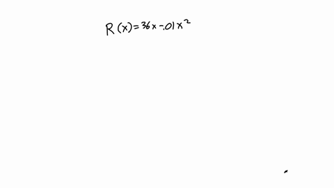 marginal-revenue-suppose-the-total-revenue-function-for-a-blender-is-rx-36x-001x2-dollars-where-x-is-the-number-of-units-sold-a-what-function-gives-the-marginal-revenue-b-what-is-the-margina-55762