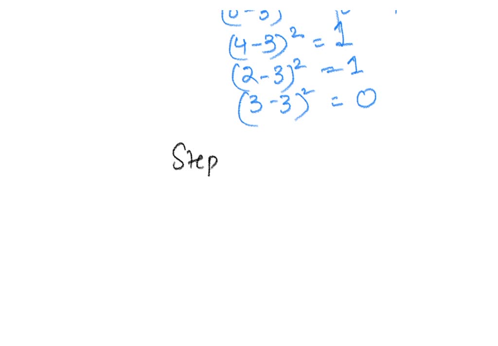 SOLVED Calculate SS, σ², and standard deviation for the following population of N = 5 scores 6