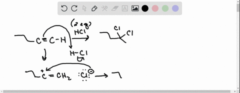 the-reuction-below-shows-the-eactiun-of-4-strong-acid-with-an-alkyne-ch-2-hci-ech-assuming-that-strong-acids-add-t0-alkynes-the-same-manner-as-they-add-alkenes-wtc-mechanism-for-the-reaction-83517