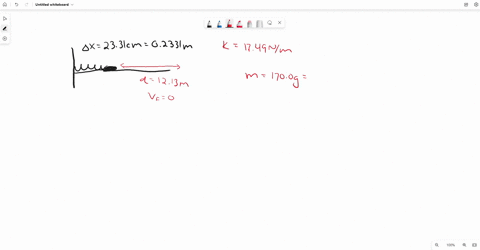 a-horizontal-spring-with-spring-constant-k1749-mathrmn-mathrmm-is-compressed-2331-mathrmcm-from-its-23122
