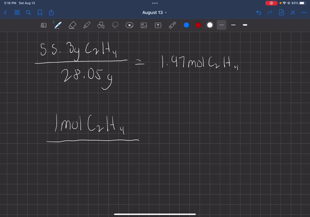 SOLVED Consider the reaction C2H4 g H2 g C2H6 g where