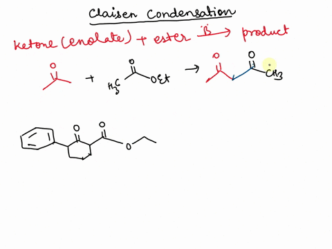 the-compound-shown-below-is-the-product-of-claisen-condensation-draw-structural-formulas-for-the-reactants-ester-and-enolate-ion_-o-assume-all-esters-to-be-ethyl-esters_-do-not-include-count-20037