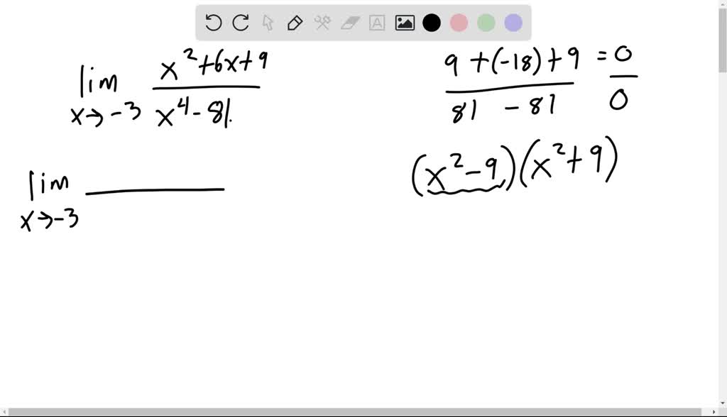 SOLVED: Evaluate the limit using the appropriate Limit Law(s). (If an ...