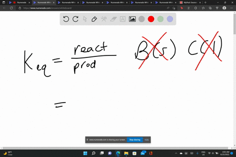given-the-reaction-2aaq2bs-cl3dg-write-an-equation-for-the-kc-if-the-equilibrium-concentration-for-all-species-is-20m-calculate-the-equilibrium-constant-75352