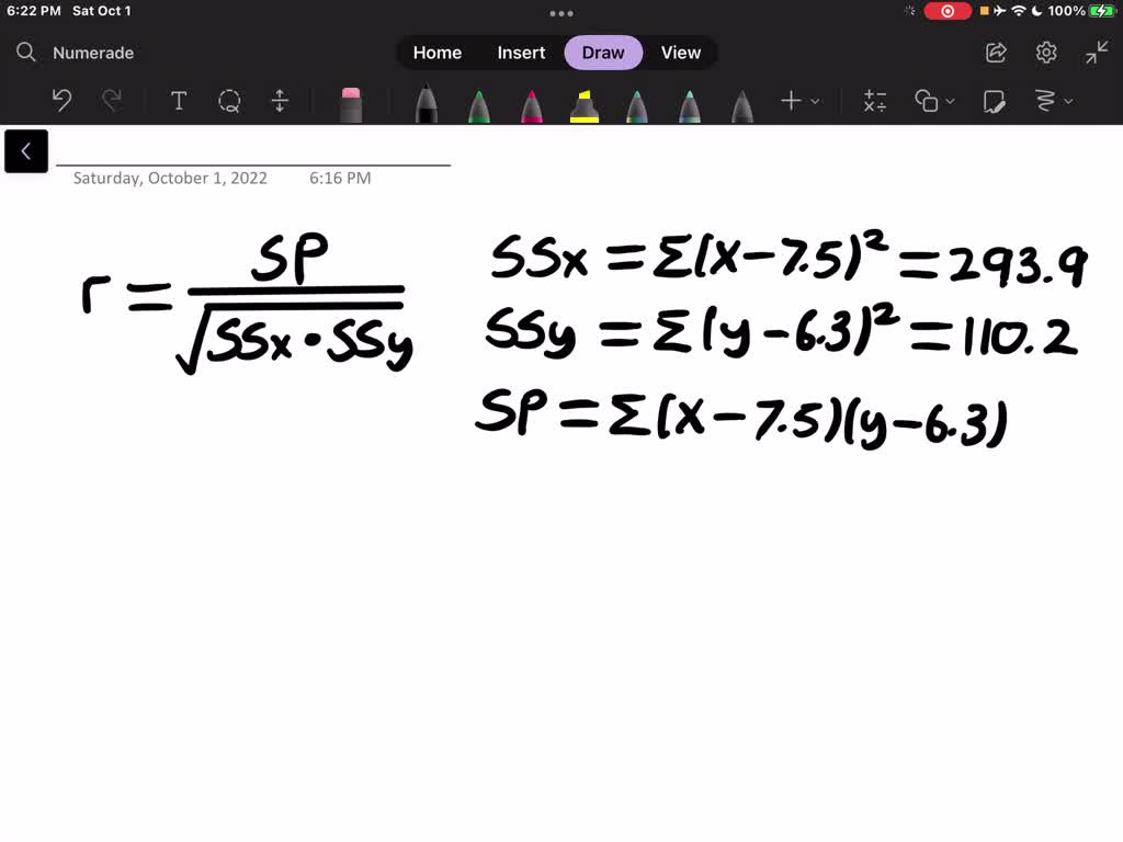 Solved use a scatterplot and the linear correlation coefficient r to