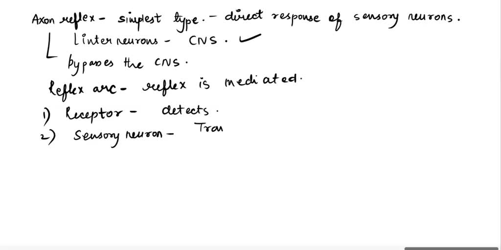 Reflex Script SOLVED: why axon reflex is the simplest type of reflex and describe the ...
