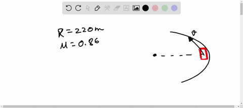the-sports-car-is-rounding-a-flat-unbanked-curve-with-radius-r-220-m-see-figure-below-if-the-coefficient-of-static-friction-between-tires-and-road-is-given-by-s-086-what-is-the-maximum-speed-49176