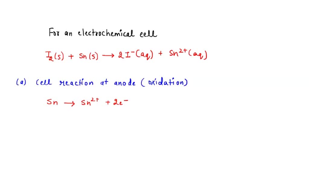 SOLVED A voltaic electrochemical cell is constructed in which the