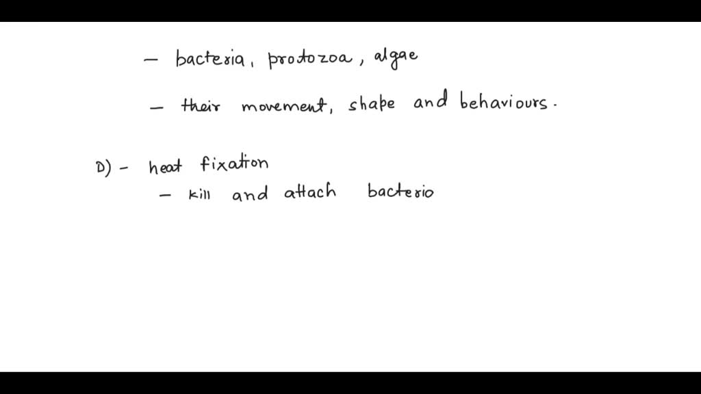 SOLVED Wet mount technique is mainly linked to * D Heat fixation E