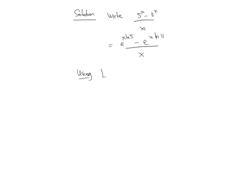 lim-_x-rightarrow-0-frac5x-11xx