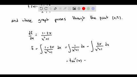 find-the-find-the-function-given-that-the-slope-of-the-tangent-line-to-the-graph-of-at-any-point-is-and-that-the-graph-of-passes-through-the-given-point-fx-1-2x-x2-1-02-28671