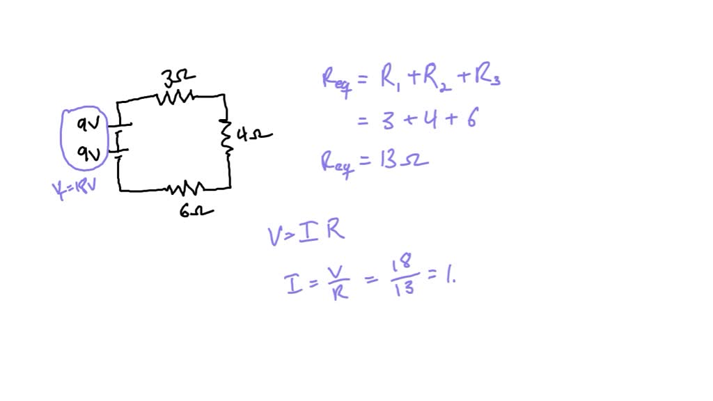 SOLVED: Draw a schematic diagram of a series circuit connected to two ...