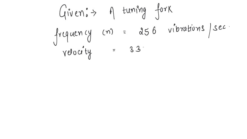 solved-a-tuning-fork-makes-256-vibrations-per-second-in-air-when-the-velocity-of-sound-is-330