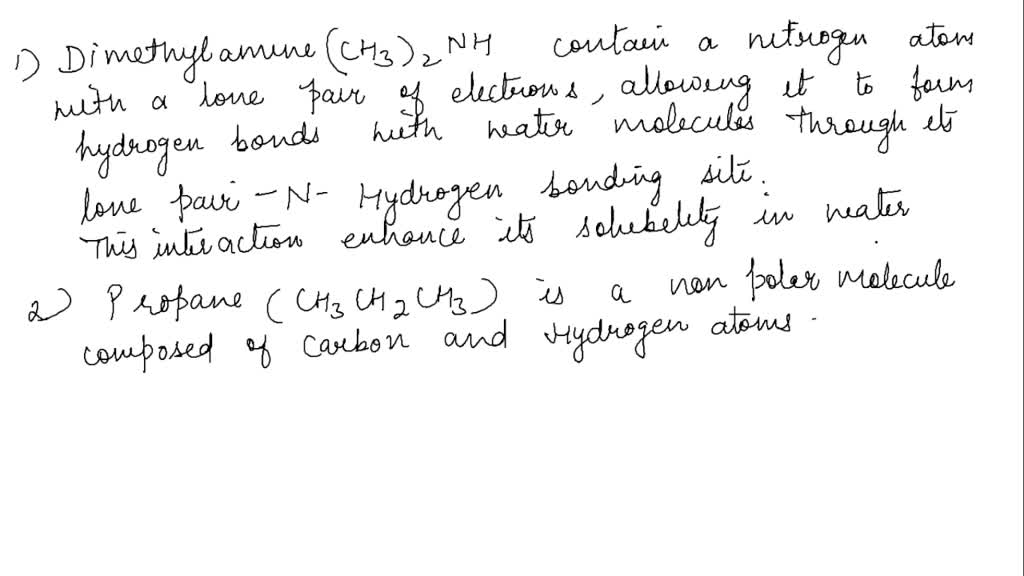 SOLVED Which compound is more soluble in water? Briefly explain your
