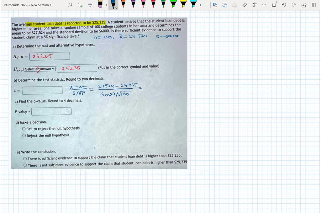 SOLVED The Average Student Loan Debt Is Reported To Be 25 235 A solved-the-average-student-loan-debt-is-reported-to-be-25-235-a