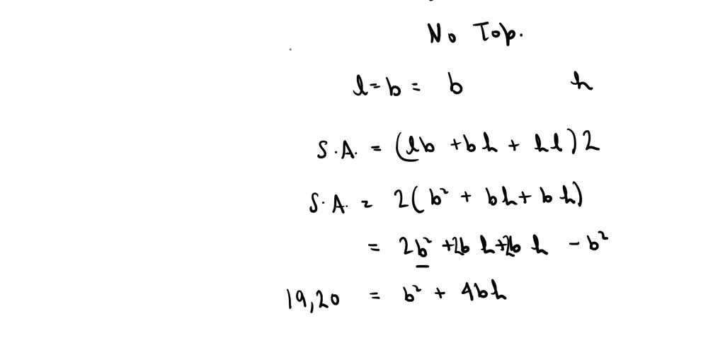 SOLVED Tutorial Exercise If 19 200 Cm Of Material Is Available To