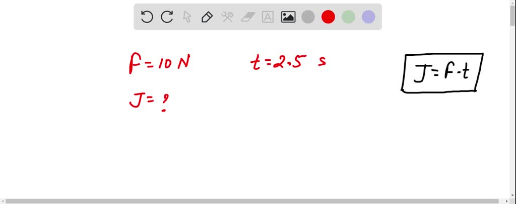 SOLVED: What impulse occurs when an average force of 10 N is exerted on ...