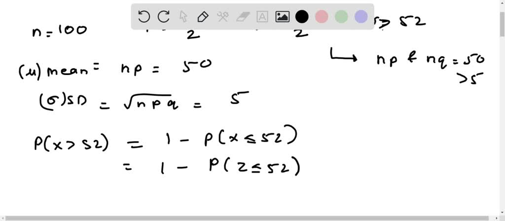 SOLVED: Use normal approximation to estimate the probability of getting ...