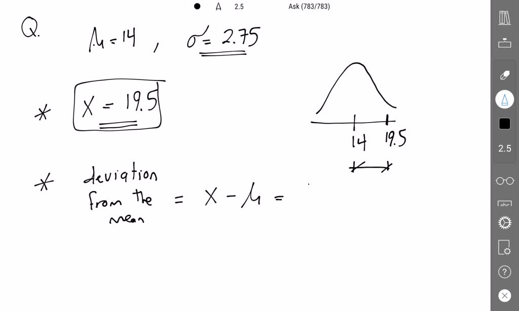 SOLVED: Given a data set with a mean of 14 and a standard deviation of ...