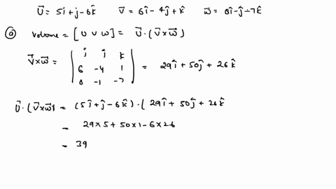 a6-a-given-three-vectors-u-5ij-6k-v-61-_-4j-k-and-w-8i-j-7k-determine-the-volume-formed-by-the-three-vectors_-marks-b-the-position-vectors-of-points-a-and-b-are-given-by-oa-i-2pj-qk-ob-4p2-q-46807